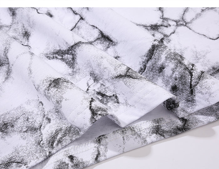 DARK Hip Hop Graffiti Tie Dying Mens T Shirt Harajuku Streetwear Skateboard Tops Tees Casual Cotton Short Sleeve