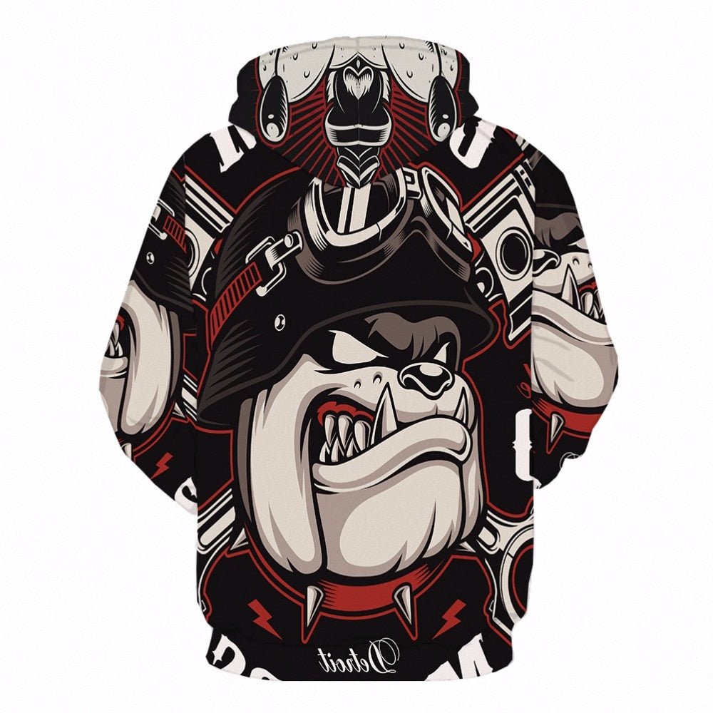 Dog Hoodie Men Hip Hop Animal 3d Hoodies Printed